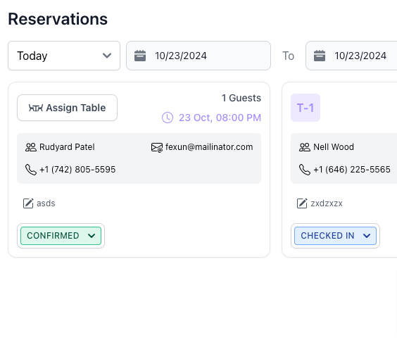 Hassle-Free Table Reservations